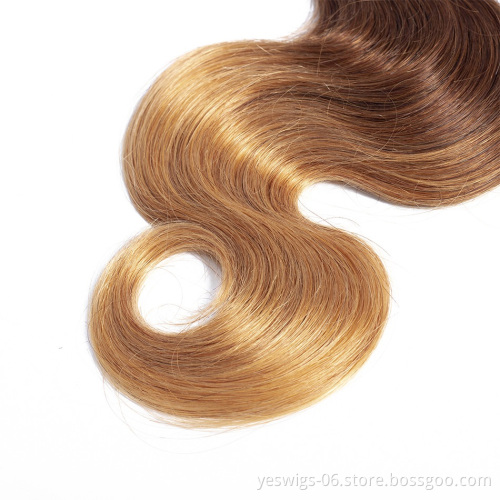 1b/4/27 Body Wave 3 Bundles with Closure Brazilian Hair Bundles 100% Virgin Human Hair Extensions Virgin Cuticle Aligned Hair